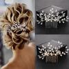 1pc Bridal Headdress Handmade Pearl Crystal Hair Comb Wedding Styling Accessories Fashion Insert Comb Hair Accessories