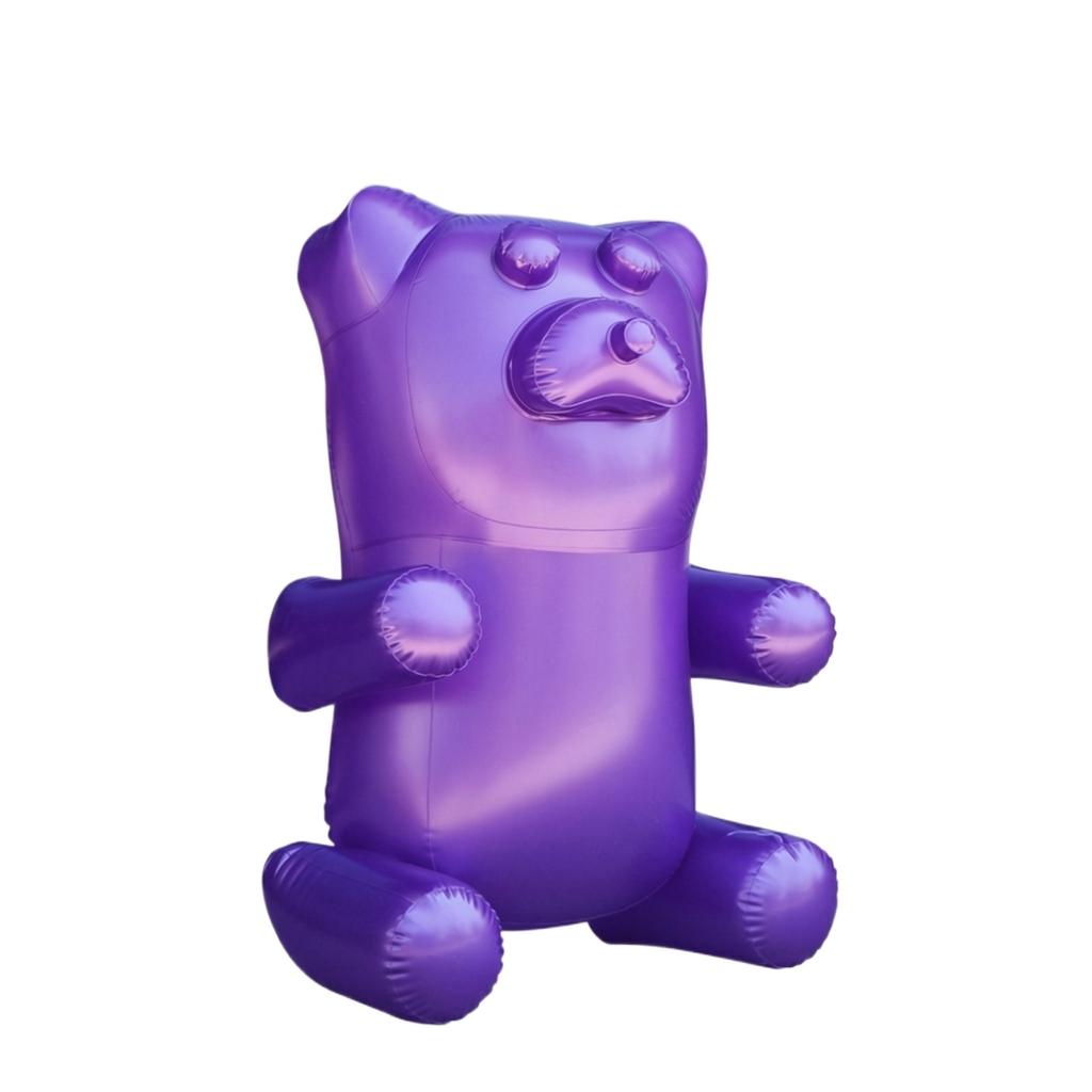 Inflatable Candy Bear Toy PVC Transparent Color Indoor Decoration