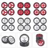 1/18 Remote Control Drift Car Upgrade Tires 4PCS With Metal Rims For Enhanced Control And Stability Driving Experience