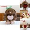 Cute Heart Hugging Cartoon Rabbit Plush Doll Children Toy For Kids Comfort And Decorative Space