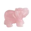 Статуэтка Слона Фигурка Натуральный Кристалл Аметист Розовый Кварц Яшма Животные Сто
