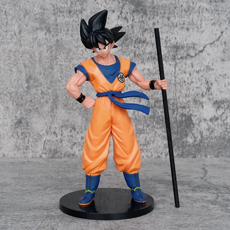 21 см Dragon Ball Сон Гоку Супер Сайян Аниме Фигурка Гоку DBZ Фигурка Действия Модель Рождественские Подарки Коллекционные Фигурки статуэтка