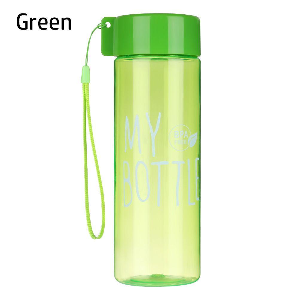500ML Outdoor Portable Plastic Sports Water Bottle Transparent Coffee Juice Cup Drinking Cup