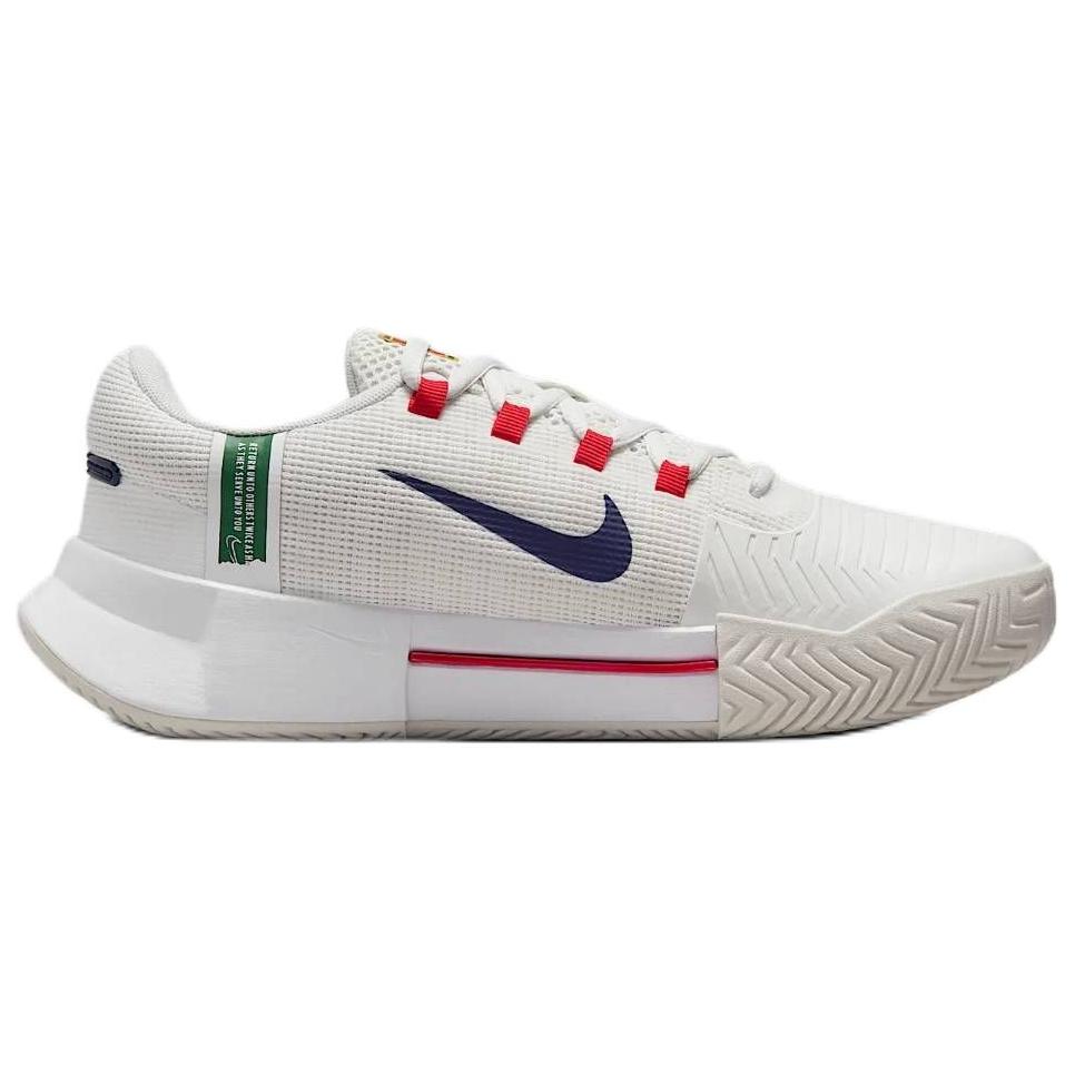 Nike Женские кроссовки Zoom GP Challenge 1 HC Summit White Binary Blue Светло-бежевый Университетский красный FB3148-103