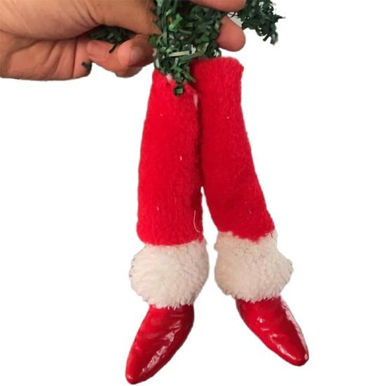 Украшение Рождественской Елки Зеленая Рука Голова Нога Кулон Рождественская Елка Топпер Уникальный Веселый Праздничный