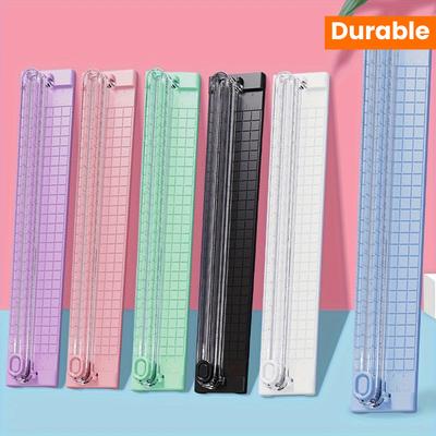 1 шт. Портативный многофункциональный резак для бумаги формата А3 - Точная резка, Случайный цвет, Компактный дизайн, Без зарядки, Без электронных компонентов