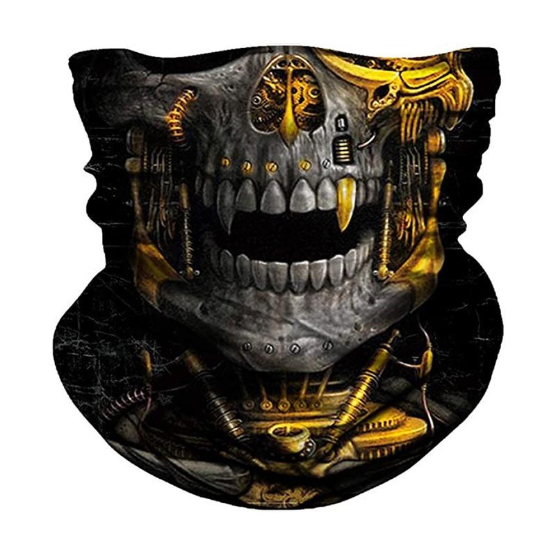 1 шт. банданы мотоциклетная повязка на голову череп полиэстер шарфы защитная маска для лица велосипедные маски для лица мотоциклетная байкерская маска