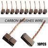 Quality 6*6*12.5mm Generic Electric Motor Brush Replacement Carbon Brushes Wire Leads Generator