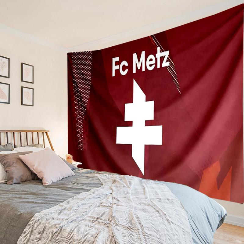 Metz Football Club Tapestry, Unique Design Tapestry, Wall Decor for Bedroom,Livingroom, Playroom,Heartwarming Fan Holiday Gifts