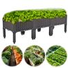Plastic Raised Garden Bed with Legs Raised Planter Box with Drainage Holes Raised Bed Propagation Box for Indoor and Outdoor Use