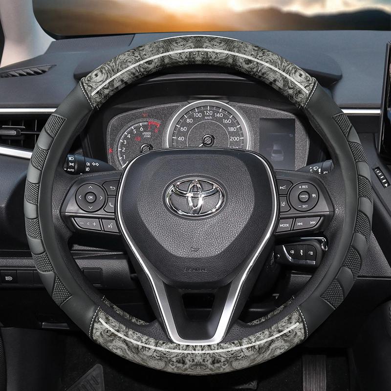 Чехол на руль автомобиля из красного дерева для Toyota Avalon Camry 2018-2022 Corolla 2018-2022 Crown 2018-2022 RAV4