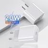 Быстрое зарядное устройство PD 20 Вт, стандарт ЕС для Apple 11/12, 8P/XS Max