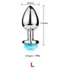 Colorful Anal Plug LED Glowing Butt Plug Vagina Massage Luminous Anal Tail Stainless Steel Butt Dilator Anus Sex Toys for Women