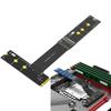 Быстроскоростной удлинитель M.2 SSD 20 см для NVMe SATA SSD с регулируемой ориентацией выходного разъема на материнской плате