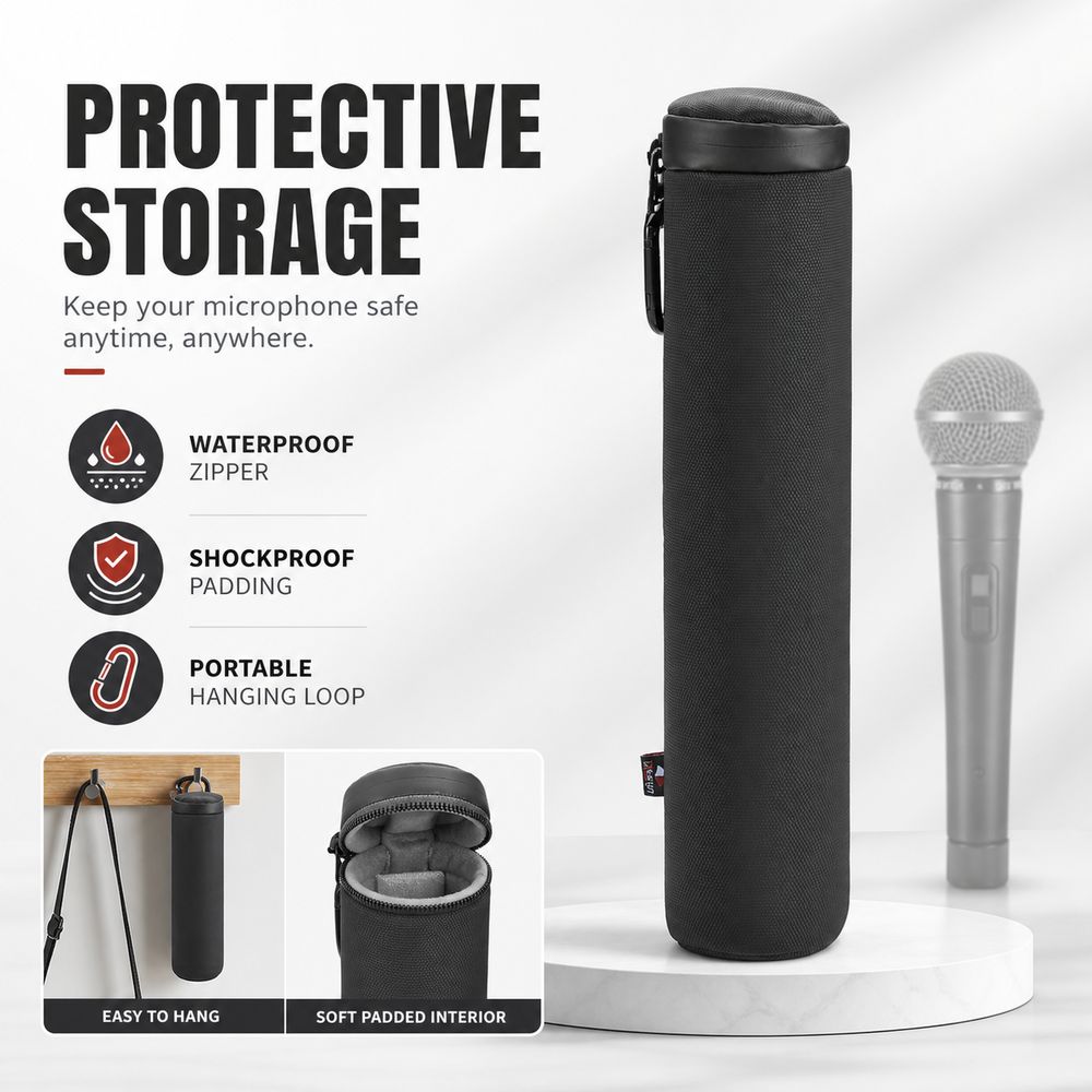 Shockproof Wireless Microphone Case for JBL PartyBox Wireless Microphone Outdoor Singing