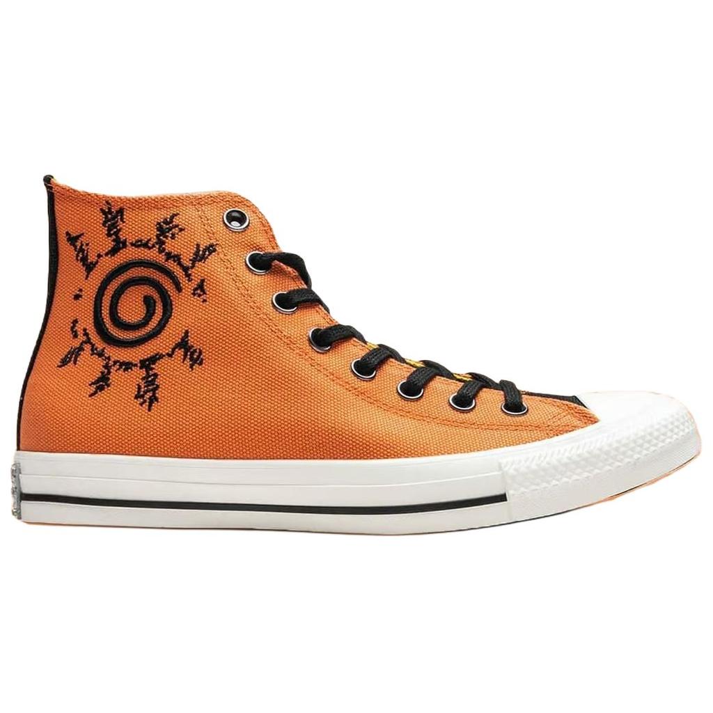 Naruto Shippuden X Converse Chuck Taylor All Star High Naruto Unisex Sneakers Orange Pale-Magma Black A14836C