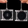 1/20Pcs Mini Blank Album Cd Case Keychain For Friends Peripheral Commemorative Keyring Car Backpack Diy Key Pendant Decoration