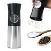 Electric Pepper Mill, Automatic Salt and Pepper Mill, Stylish, One-Hand Operation, Gravity-Sensing, Battery-Operated, Dustproof Cover, Adjustable Coar