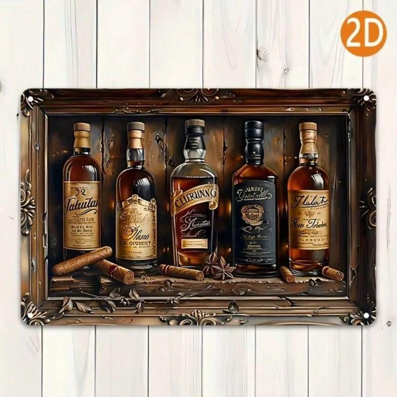 1 шт. Ретро Металлическая жестяная табличка Декоративная картина 8x12 дюймов Декор стены офиса, гостиной, патио