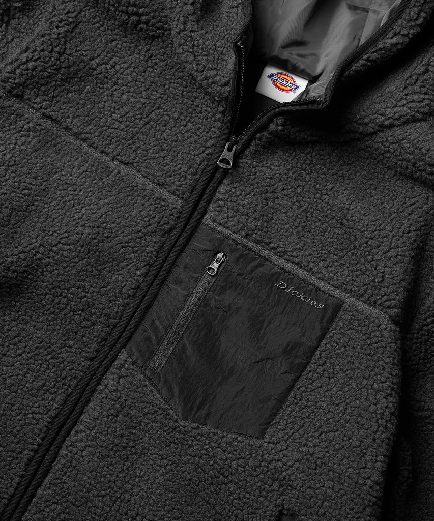 Dickies Флисовая толстовка с карманом и молнией Серая