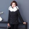 Женская зимняя куртка с подкладкой из хлопка, модная парка с капюшоном, короткое пальто с меховым воротником, теплое зимнее пальто для женщин