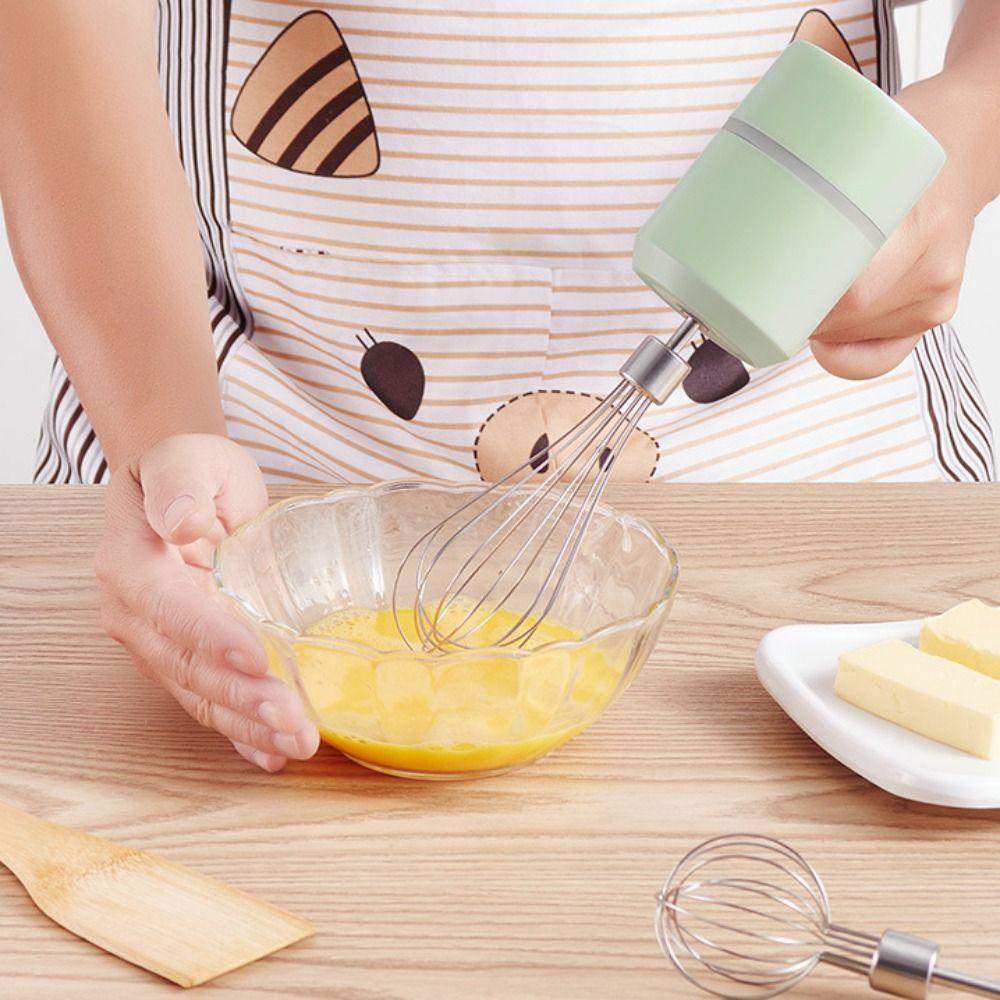 Adjustable Gears Electric Hand Mixer Portable Mini Egg Beater Garlic Crusher Whipped Cream
