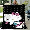 1шт. Милое Мультяшное Одеяло Hello Kitty - Идеально для Дома, Офиса, Использования на Открытом Воздухе, Идея для Подарка, Подходит для Всех Сезоновz041718