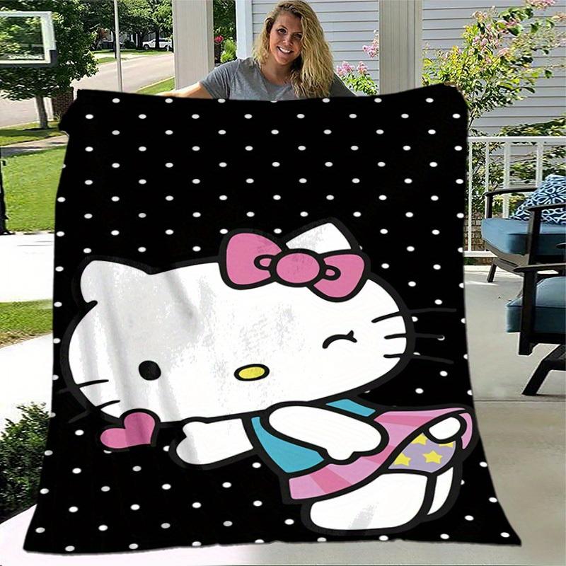 1шт. Милое Мультяшное Одеяло Hello Kitty - Идеально для Дома, Офиса, Использования на Открытом Воздухе, Идея для Подарка, Подходит для Всех Сезоновz041718