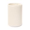 Francfranc Wave Dustbin, Medium, Ivory, Stylish, Perfect for New Homes and Moving
