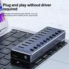 USB-концентратор на 10/7 портов, USB 3.0 5 Гбит/с, разветвитель, многопортовая док-станция с независимым переключателем, адаптер питания 12 В для ПК, ноутбука, планшетов