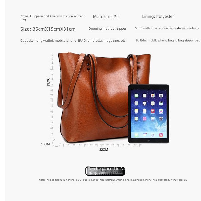 Женская кожаная модная сумка - европейский и американский стиль, сумка через плечо и сумка-мессенджер