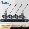 Runpu Профессиональная беспроводная UHF конференц-система с микрофоном на гибкой стойке (Китайская версия)