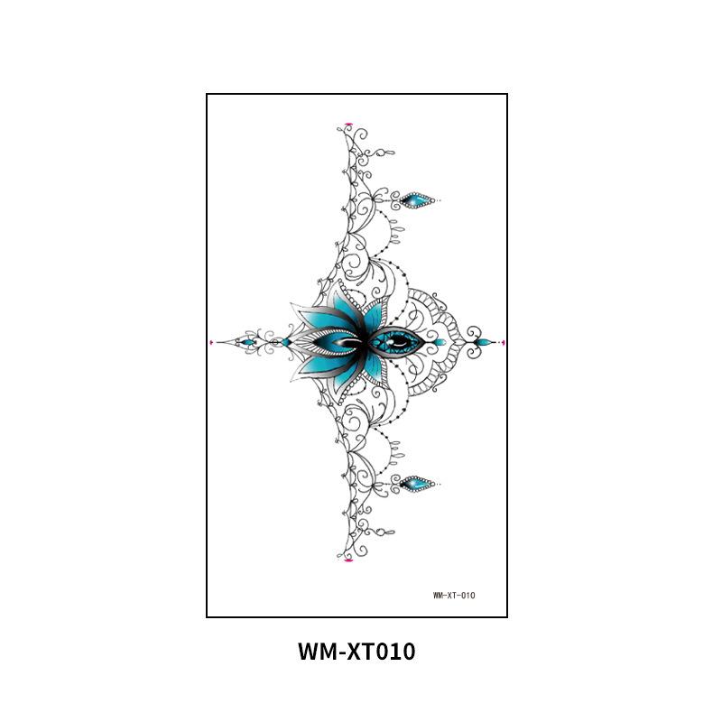 Временные татуировки-наклейки Underboob на груди, талии, водонепроницаемом теле