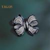 Women Brooch Bow Shape Rhinestone Anti-slip Wear-resistant Suit Coat Collar Hat Scarf Decoration Clothes Pin Prom Party Garment Jewelry