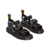 Dr. Martens Leather Metal Buckle Fashion Sandals Unisex Sandals Black 30747001