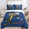 Road Runner Wile E Coyote Print 3Pcs Bedding Setduvet Cover With 2 Bedropillowcase Home Birthday Gift