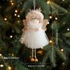 1PC Angel Girl Romantic Christmas Gift Pendant Creativity Plush Doll Decoration Cute Mesh Ornament