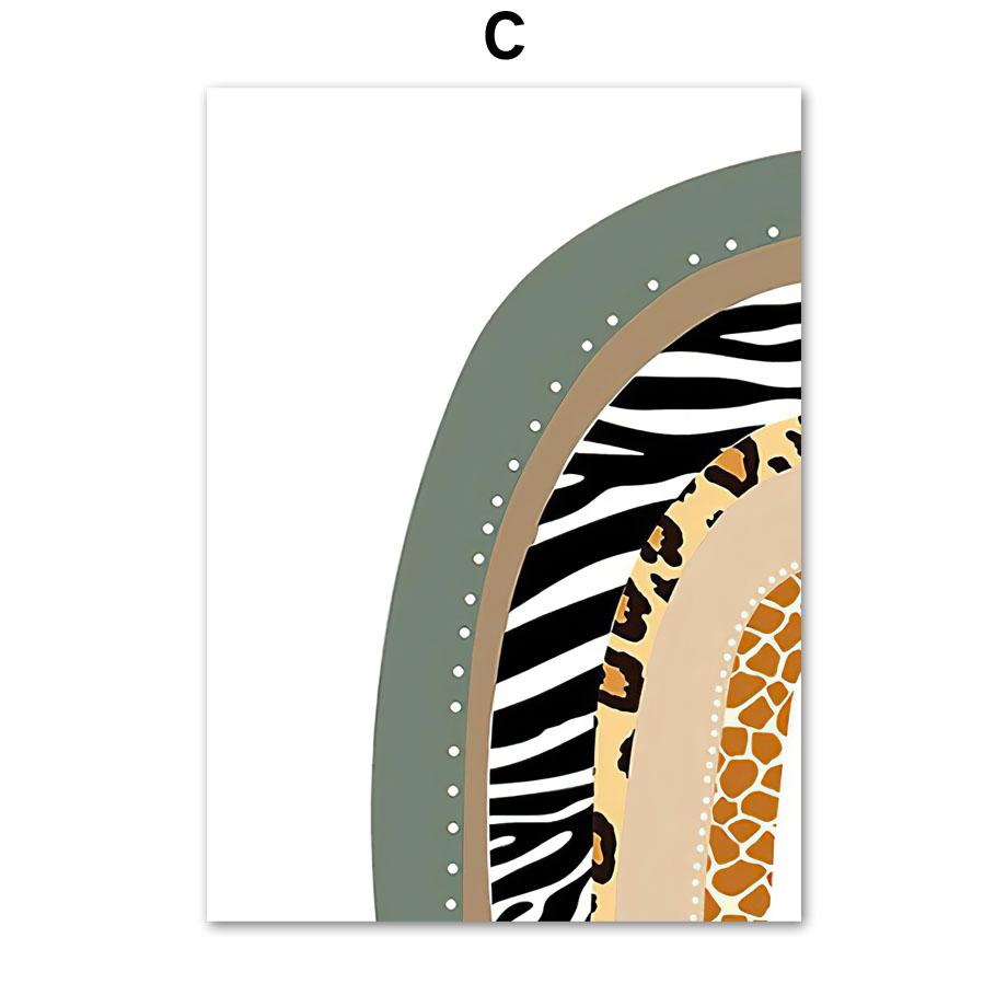 Jungle Animals Lion Crocodile Nursery Wall Art Print Canvas Painting Poster For Kids Boys Girls Children Rooms Learning Decor