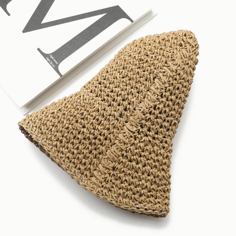 New Hat Women's Summer Beach Sun Hat Straw Versatile Sunscreen Visor Big Edge Folding Straw Hat