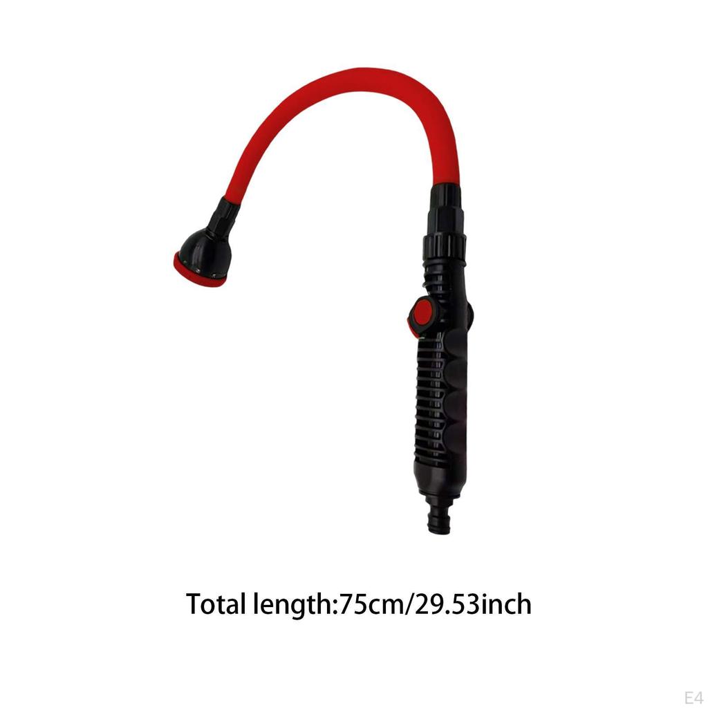 Watering Wand EU Thread 360° Rotating Long Hose Nozzle Sprayer Heavy Duty for Garden Car Use