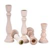 Candlesticks Holders, Retro Wood Classic Candlesticks Holders Wedding Decoration