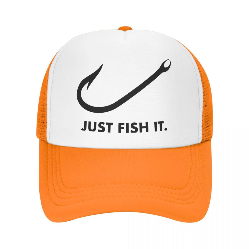 Панк унисекс забавная рыбалка Just Fish It шляпа дальнобойщика для взрослых рыбак подарок регулируемая бейсболка WoUnisex унисекс уличные шляпы Snapback