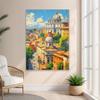 Abruzzo Italy Countryside Oil Painting Poster Europe Dubrovnik Croatia Travel Landscape Print Italian Canvas Painting Home Decor