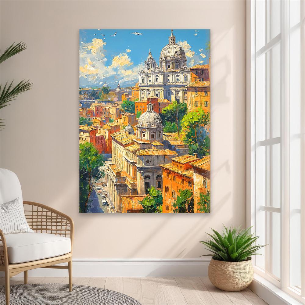 Abruzzo Italy Countryside Oil Painting Poster Europe Dubrovnik Croatia Travel Landscape Print Italian Canvas Painting Home Decor