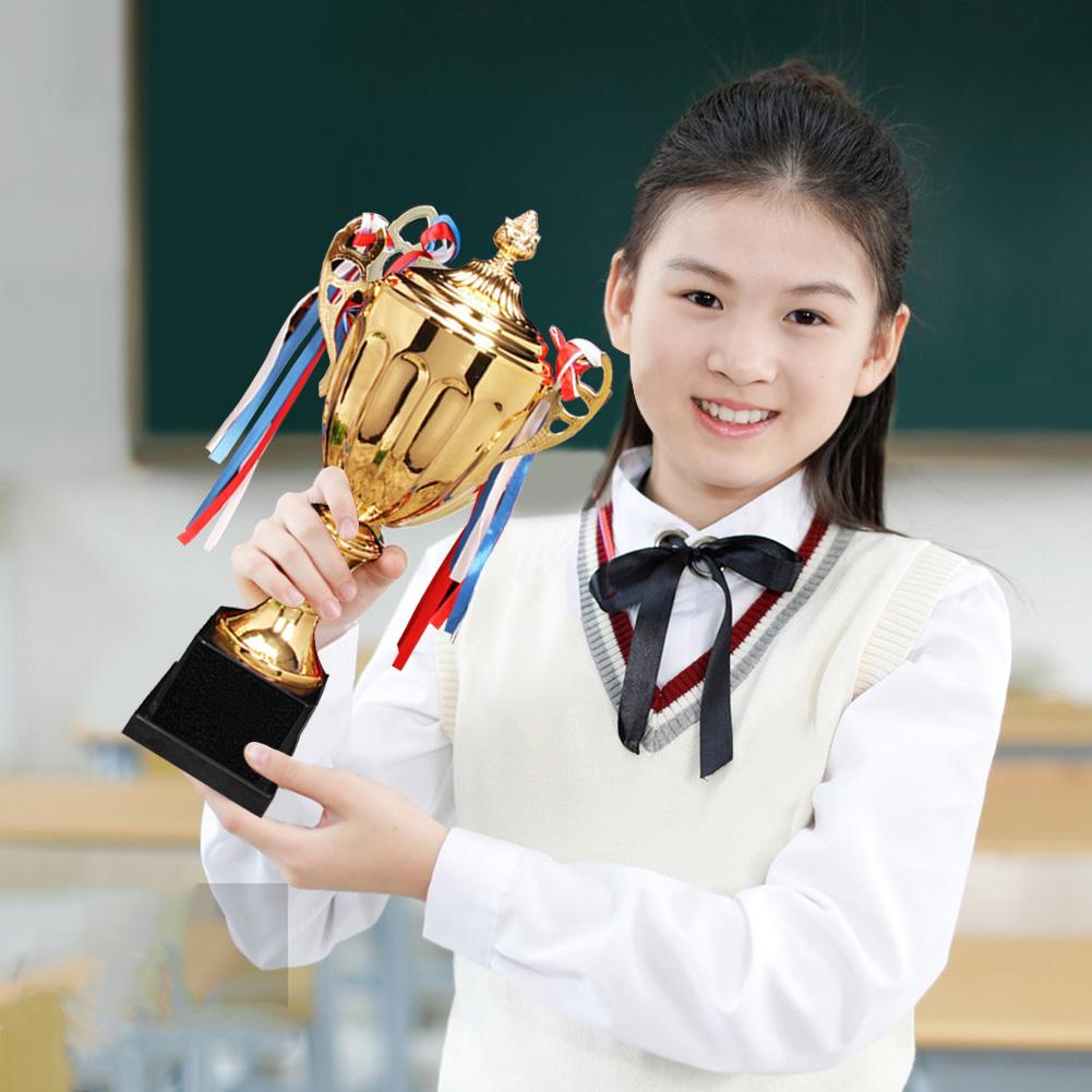 Trophy Cup Winner Trophies Award Metal Gold Football Medals Award Cup Props For Kids Adult Competition Reward Prize Party Favors