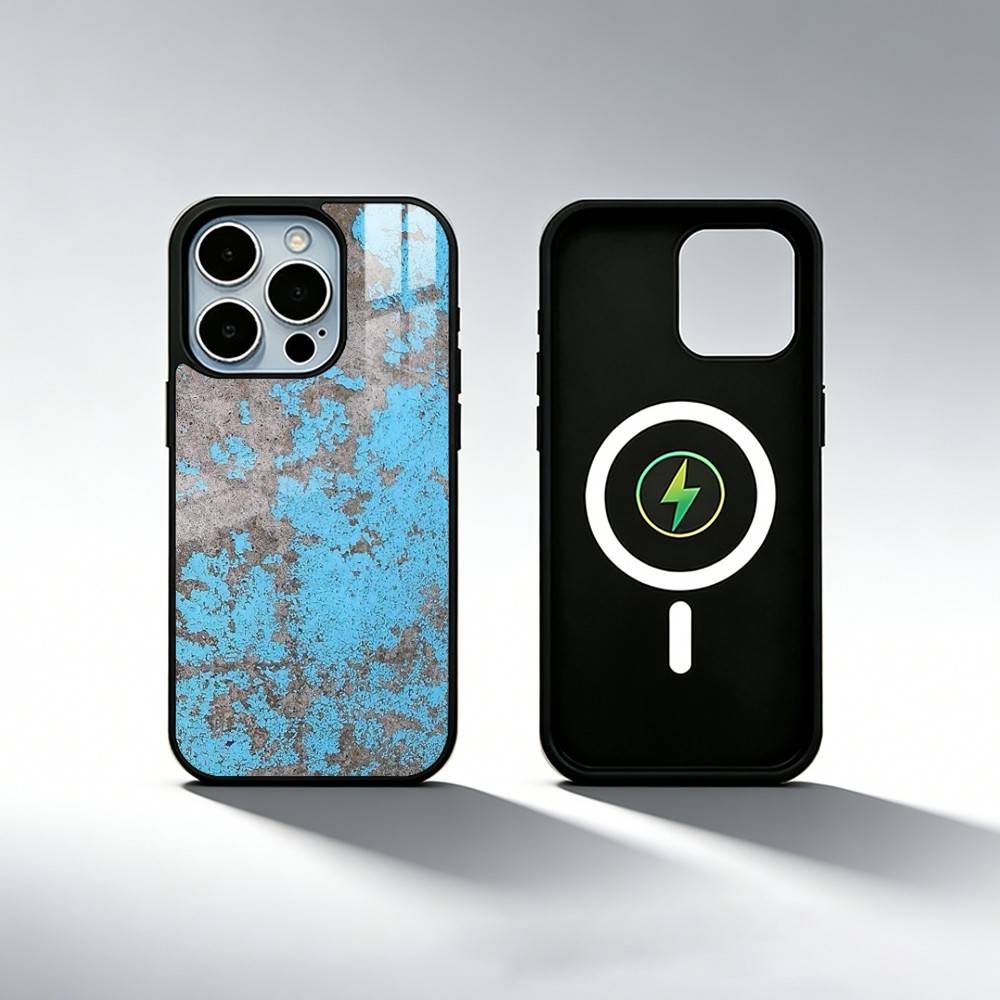Чехол для телефона в индустриальном стиле, ржавый, для iPhone 17, 16, 15, 14, 13, 12, 11 Plus, Pro Max, магнитный, для беспроводной зарядки Magsafe