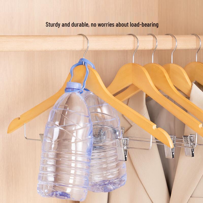 Premium Wooden Non-Slip Trouser and Coat Hanger Set