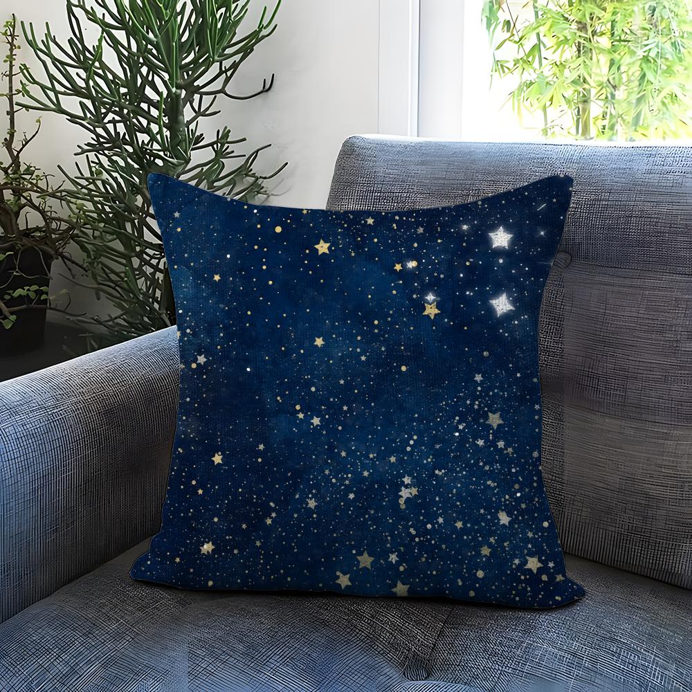The Starry Sky Cushion Cover Comfortable Reversible Pillow Cover Ideal for Car Sofa Bedroom  Beyond