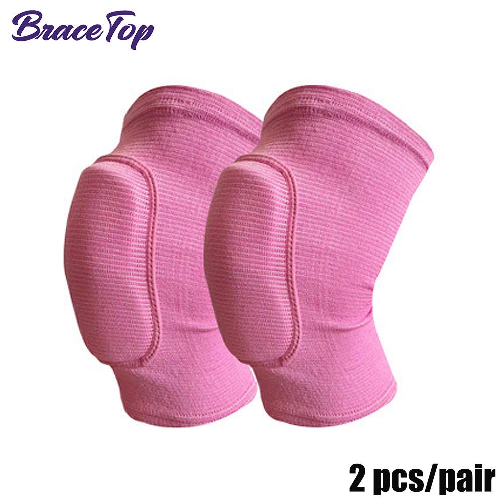 1 Pair Sports Knee Pads Adults Kid Dance Knee Protector Elastic Thicken Sponge Knees Brace Support for Gym Yoga Workout Training