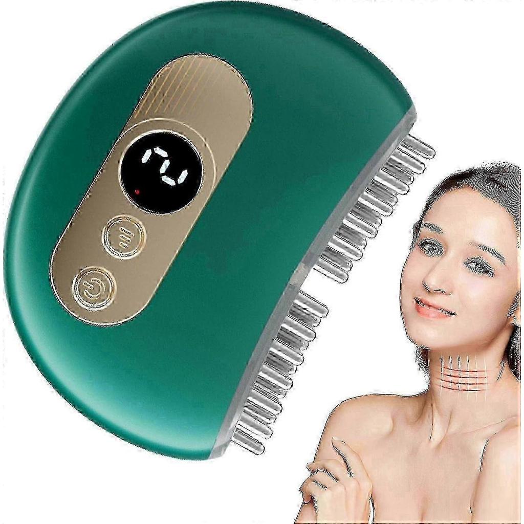 TMJ Pain Relief Jaw Neck Massager Vibration Heating Therapy Ergonomic Multi-needle Massager for Jaw Neck Pain Relief